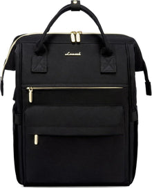 15,6 Zoll Laptop Schulrucksack mit USB Ladeanschluss Schwarz