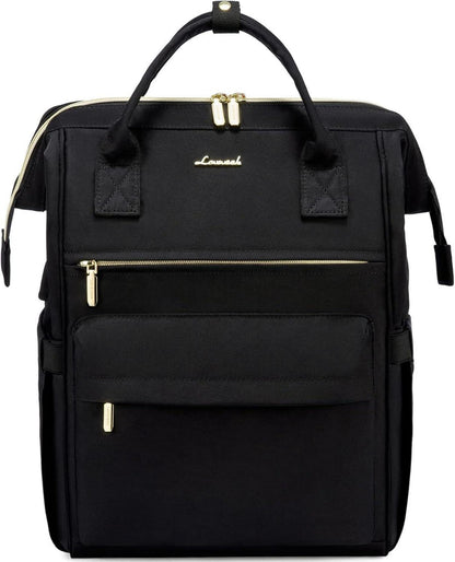 15,6 Zoll Laptop Schulrucksack mit USB Ladeanschluss Schwarz