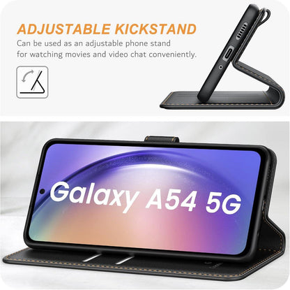 Samsung Galaxy A54 5G Handyhülle Leder Klapphülle Magnetverschluss
