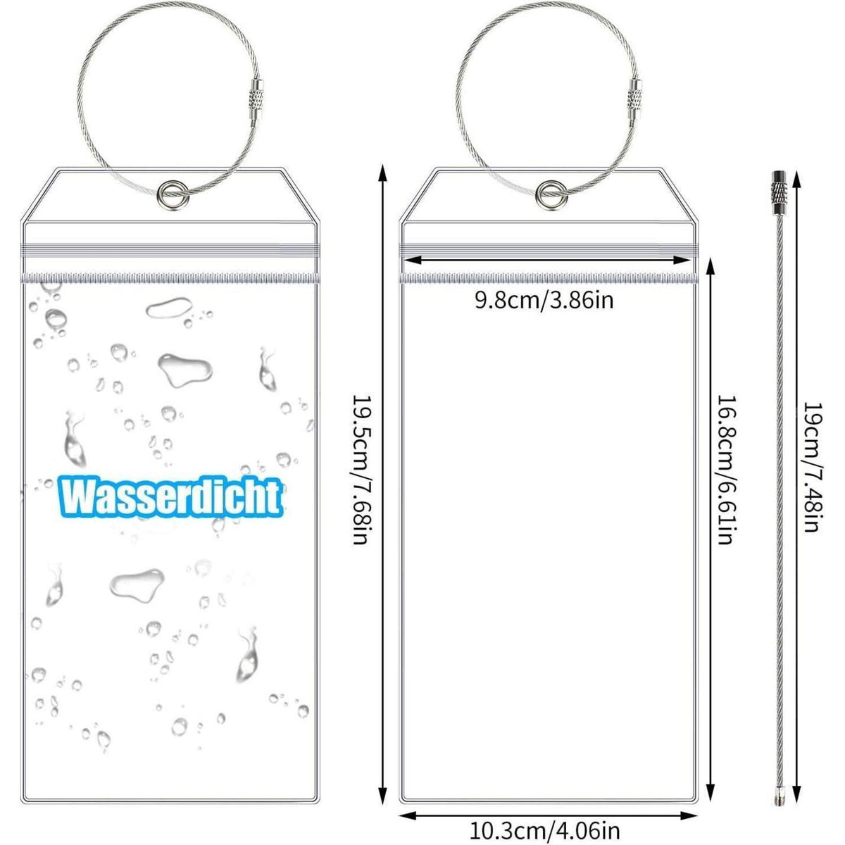6x Transparente Kofferanhänger für Kreuzfahrt & Reisen