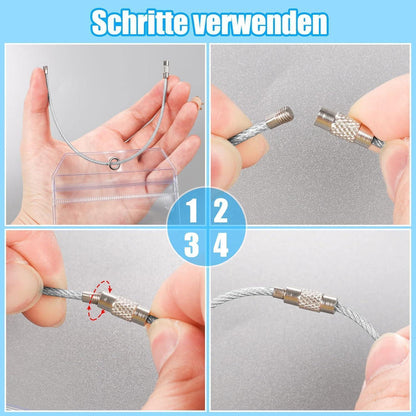 6x Transparente Kofferanhänger für Kreuzfahrt & Reisen