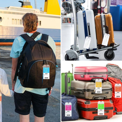 6x Transparente Kofferanhänger für Kreuzfahrt & Reisen