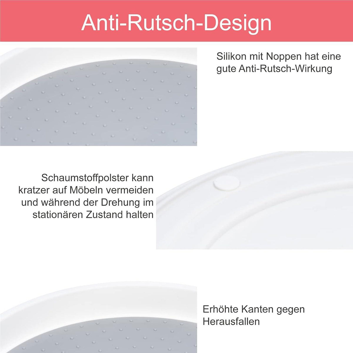 Drehteller Gewürzregal für Küche und Haushalt - 2er Set