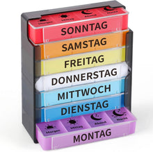 Wochenplaner Pillendose 7 Tage 4 Fächer Organizer