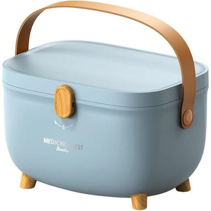 Hausapotheke Medizinbox mit Griff, Blau