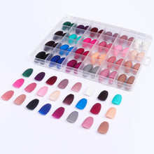 LADYING 24 Matt Sarg Nägel Fake Nails Kit, Hochwertig