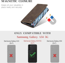 Schutzhülle Samsung Galaxy A34 5G Lederhülle Standfunktion