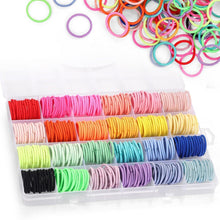 Haargummis Mädchen 336 Stück 24 Farben mit Organizer Box