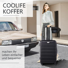 COOLIFE Hartschalen-Koffer Set ABS Handgepäck Trolley 4