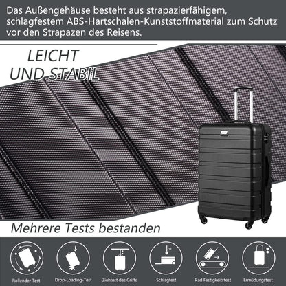 COOLIFE Koffer-Set 3tlg. – Hartschale mit TSA-Schloss