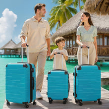 Erweiterbarer Reisekoffer mit TSA-Schloss – Grau Lila