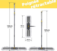 Flacher Bodenwischer HEVOL 90cm breit mit 3