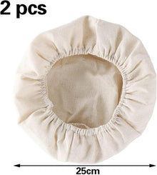 2er Set Leinentuch Brot Backen 25cm - Bäckerleinen Gärkörbe