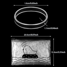 1100 Stück Mini Elastische Haargummis in Plastiktüte