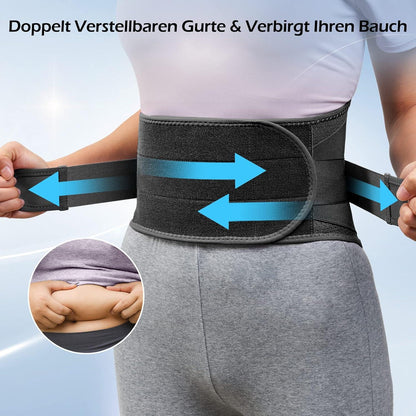 FREETOO Rückenbandage Atmungsaktiv Schwarz für Herren und Damen