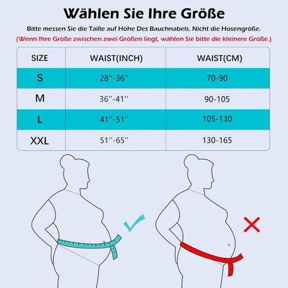 Rückenbandage FREETOO Herren Damen Rückengurt 5 Stützen Sport XXL Schwarz