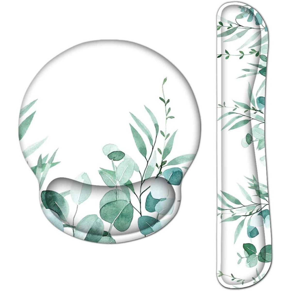 Ergonomisches Mauspad mit Handauflage, Eukalyptus Grün
