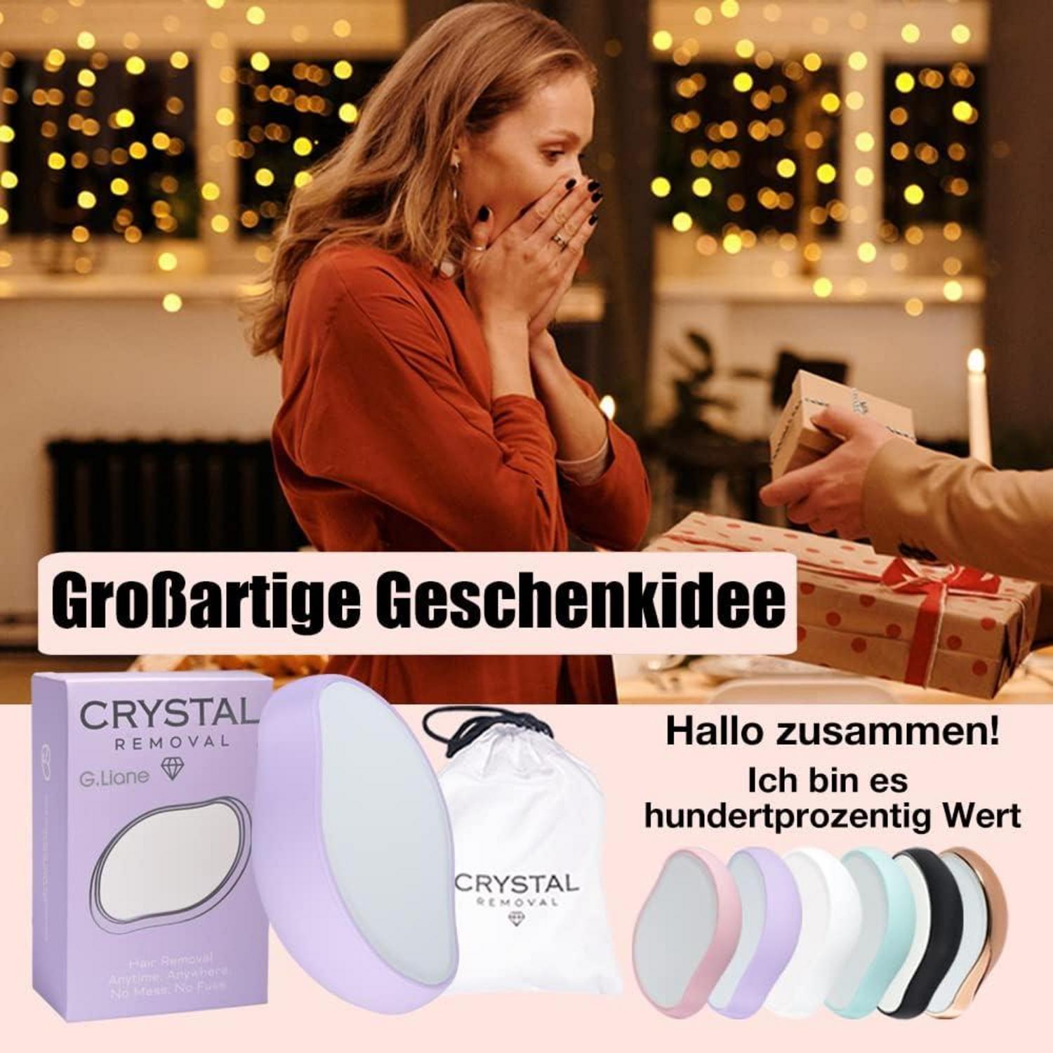 Kristall-Haarentfernerstein lila Haarentfernungswerkzeug wiederverwendbar