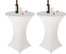 2er Set Elastische Stehtischhussen 80x110cm für Bar Counter