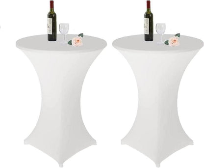 2er Set Elastische Stehtischhussen 80x110cm für Bar Counter