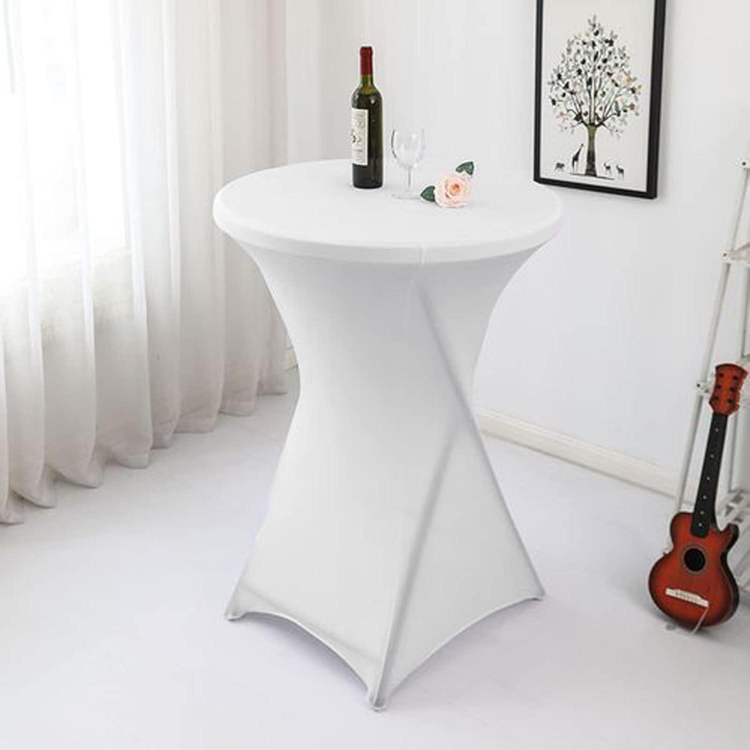 2er Set Elastische Stehtischhussen 80x110cm für Bar Counter