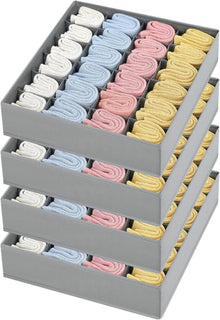 24-Zellen Faltbare Aufbewahrungsboxen für Socken und Unterwäsche