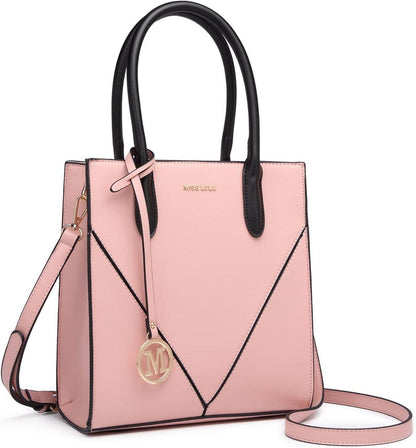 Moderne Miss Lulu PU Leder Handtasche Damen Umhängetasche elegant