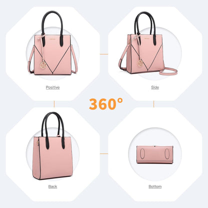 Miss Lulu Damen Handtasche Schultertasche Crossbody Umhängetasche Elegantes