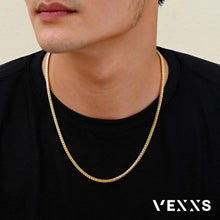 18K Gold beschichtete Foxtail Kette Halskette - Herren