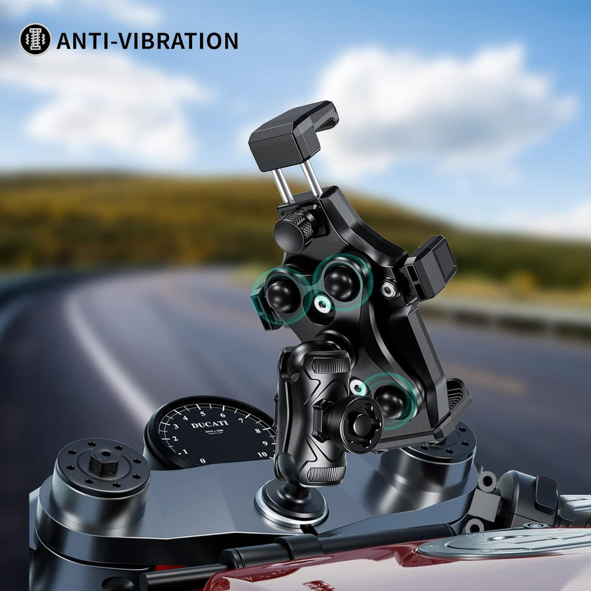 Motorrad Gabelschaft Handyhalterung Anti-Vibration BMW Kompatibel