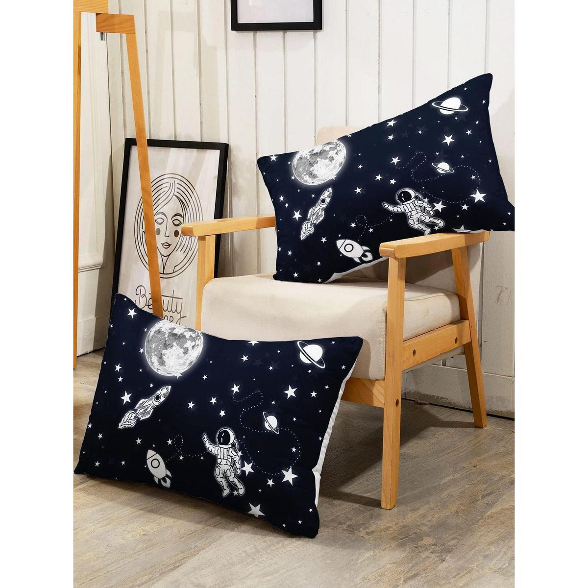 Weltraum Astronauten Bettwäsche Set für Kinder 200x200cm