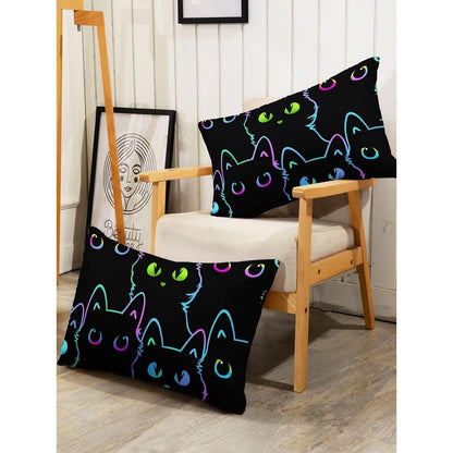 Katzen Bettwäsche-Set für Kinder, 200x200cm, Bunt & Cartoon