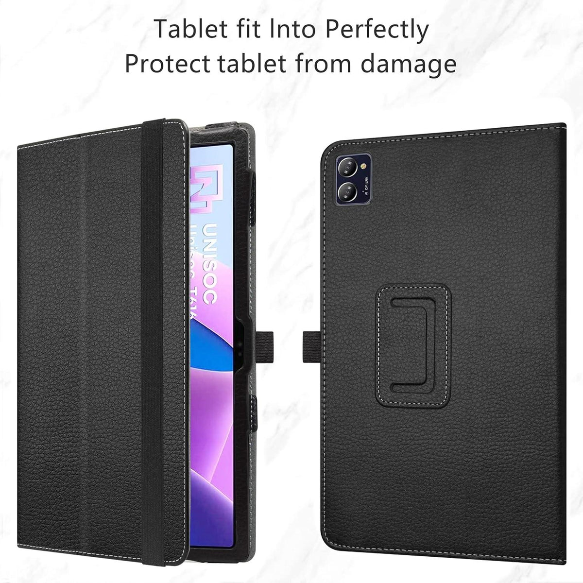 LiuShan Tablet Hülle mit Ständer für CHUWI HiPad XPro/Jumper EZpad M11, Schwarz