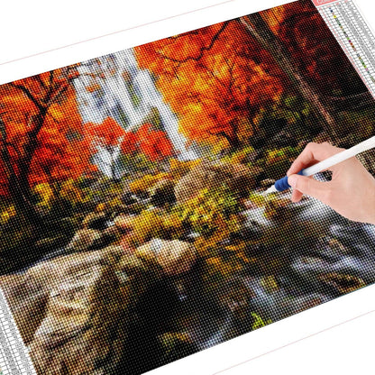 5D Diamond Painting Set Wasserfall Natur Groß XXL