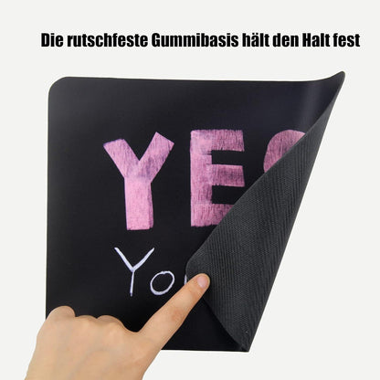 Mousepad Klein Mauspad mit Motiv 24x20x0,3 cm Schwarz rutschfest Büro Laptop PC Tischmatte