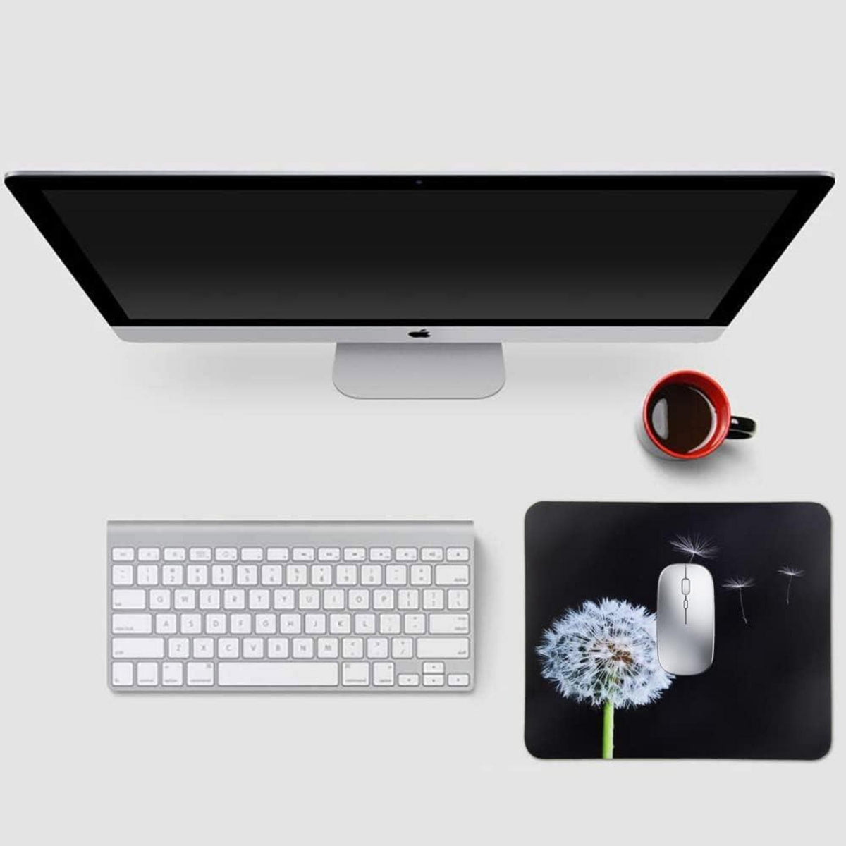 Kleines Schwarzes Mauspad mit Motiv rutschfeste PC Laptop Mauspads