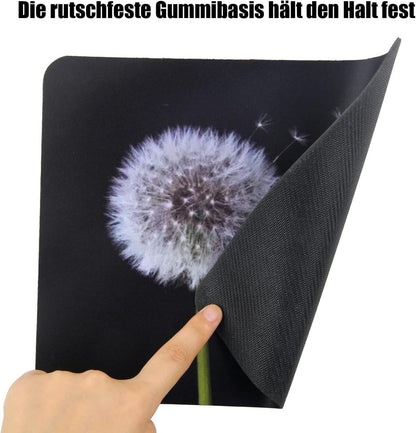 Kleines Mousepad mit Motiv 24x20x0,3cm Schwarz für PC und Laptop