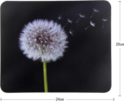 Mousepad Klein Schwarz Motiv 24x20x0,3 cm rutschfeste Mauspad PC Laptop Home