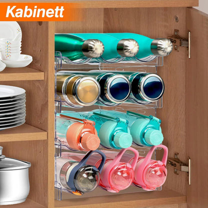 Stapelbares Wasserflaschenhalter Set für Küchenorganisation