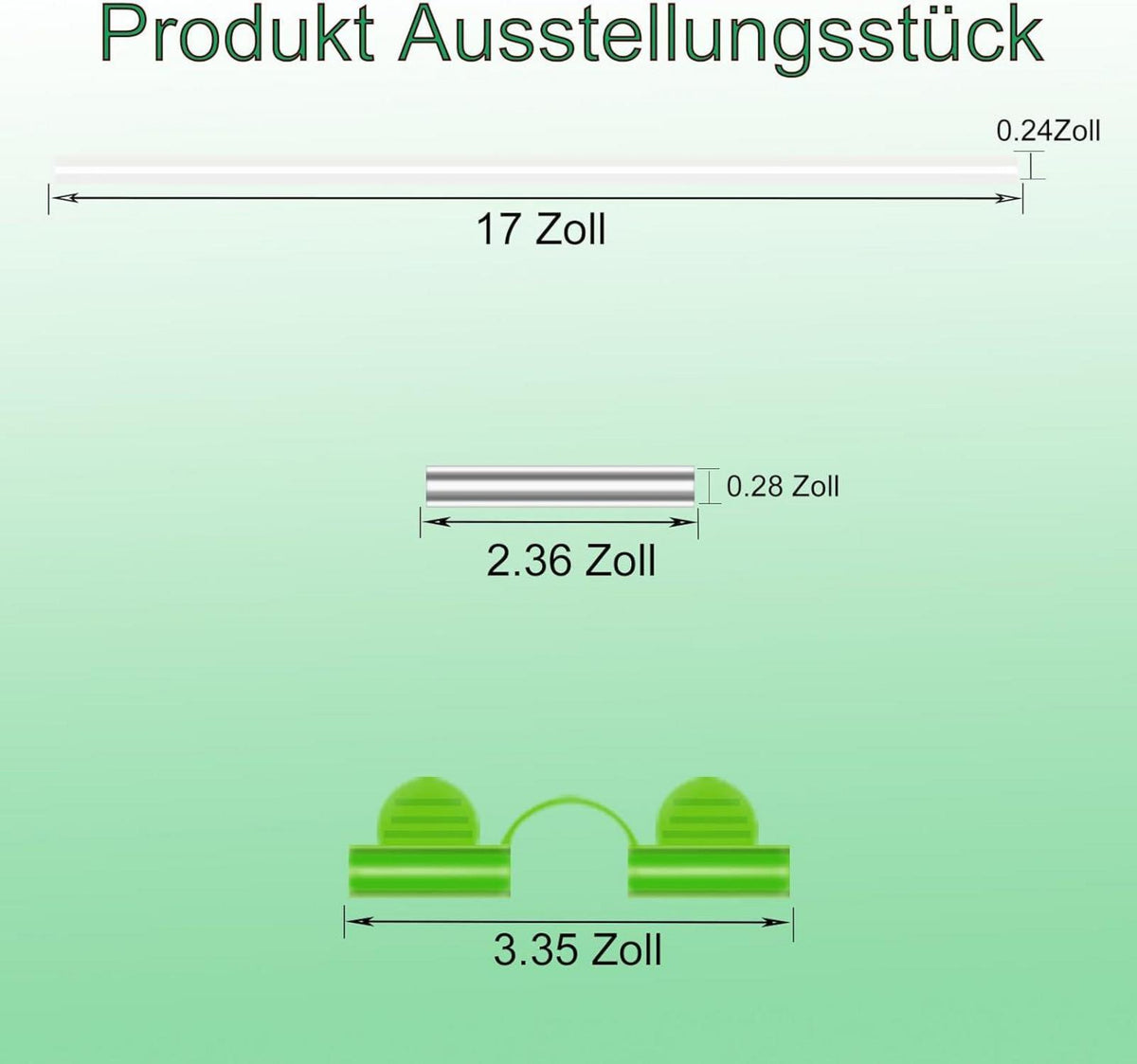 Gewächshausreifen Fiberglas für Hochbeet Folientunnel Bögen 20Pcs