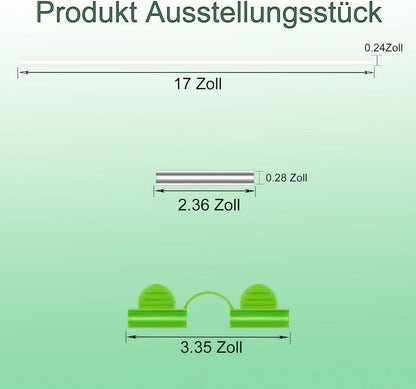 Gewächshausreifen Fiberglas für Hochbeet Folientunnel Bögen 20Pcs