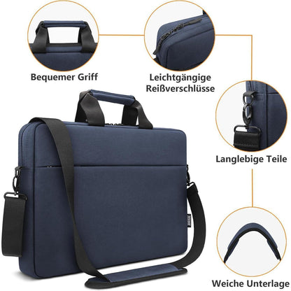 TECOOL 14 Zoll Laptoptasche Schultertasche Wasserdicht Aktentasche für