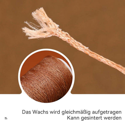 Leder Faden 150D 150m gewachst Buchbinden Ledernähgarn in Dunkel Khaki