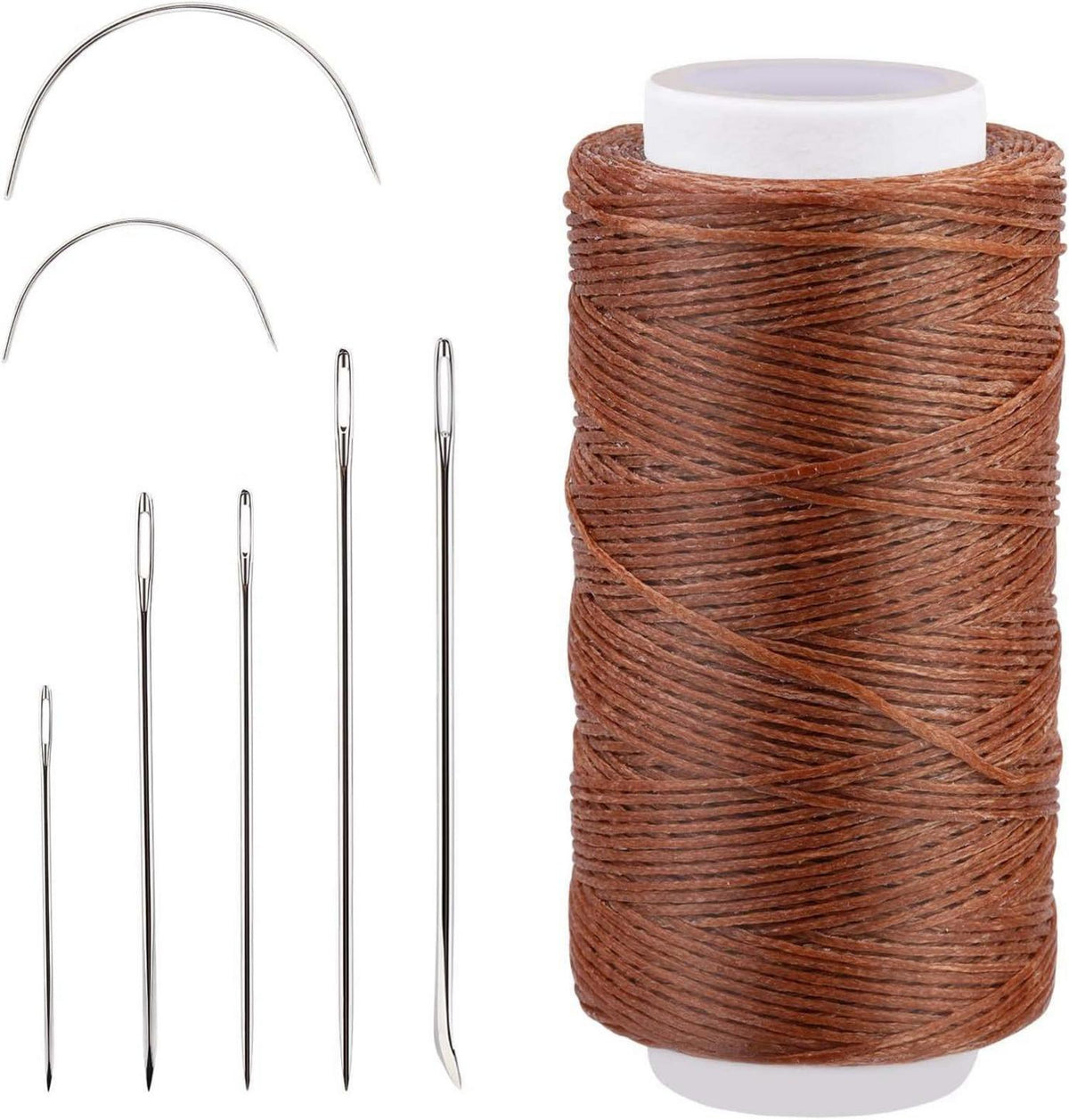 150D Leder Wachsfaden 150m + Nähnadeln Set & Handbuch