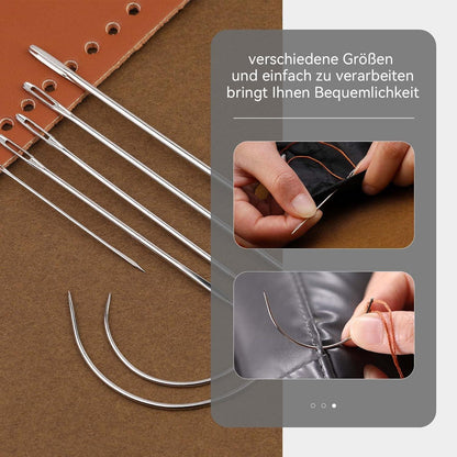 Leder Faden 150D Wachsfaden 150m Ledernähgarn Lederhandwerk Kaffeebraun