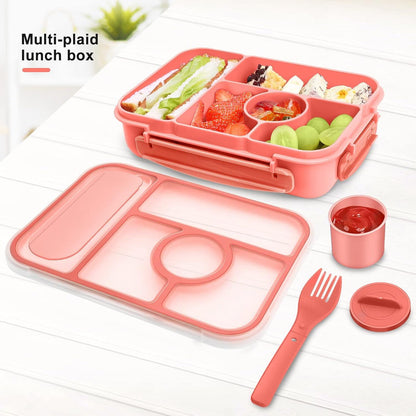 Amathley Brotdose Kinder Bento Box 1300ML Lunchbox 5 Fächer