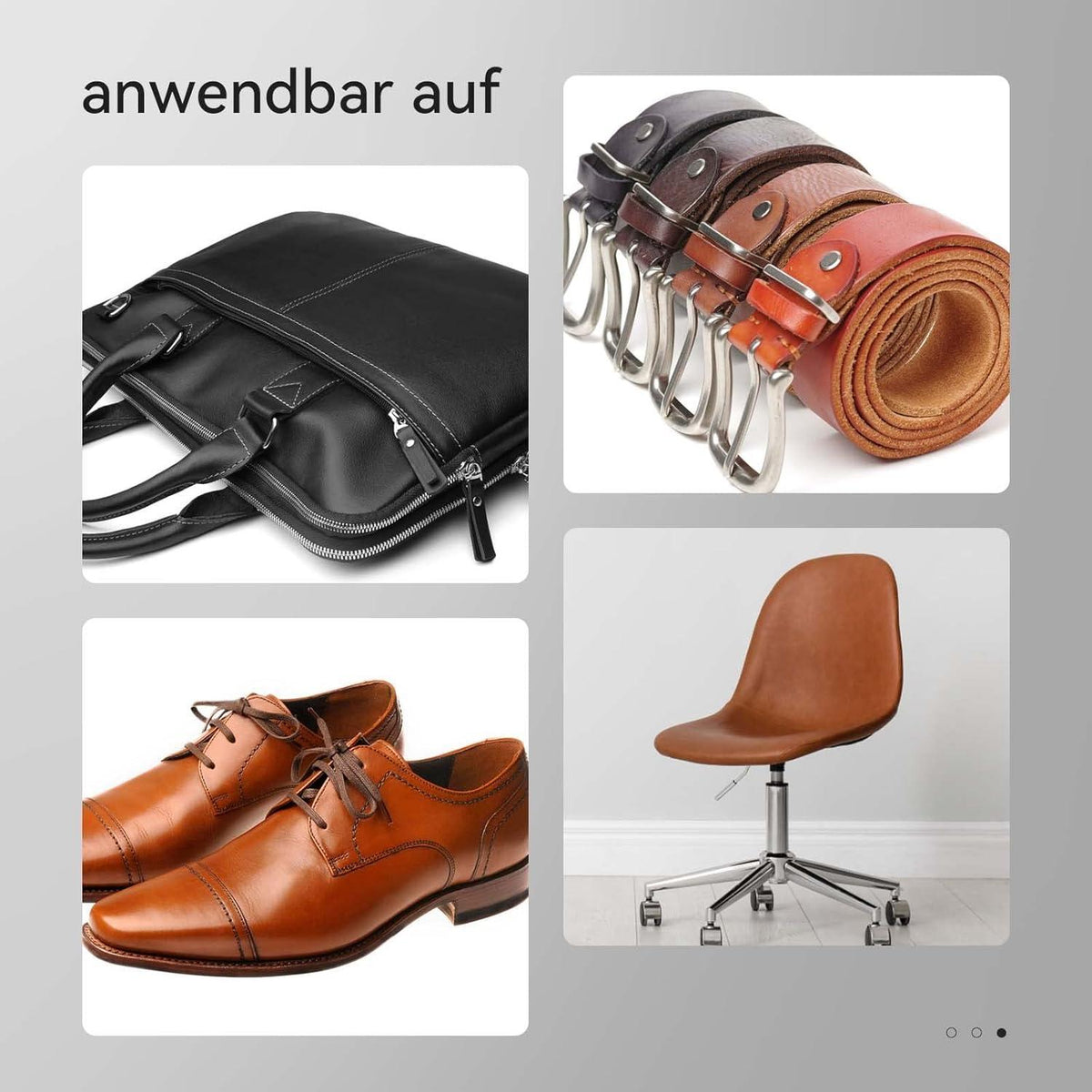 Leder Faden 150D 150m gewachst Ledernähnadeln Lederhandwerk - Dunkelgrau