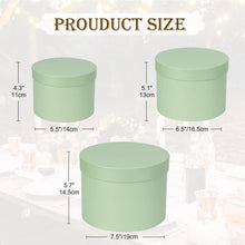 3er Set Runde Geschenkbox Blumenbox mit Deckel Ø15/17/20cm