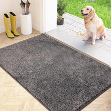 Schmutzfangmatte Innen rutschfeste Fußmatte 86x150cm waschbar Hellgrau