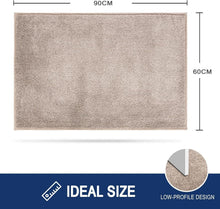 Rutschfeste Schmutzfangmatte 60x90 cm Beige, waschbare